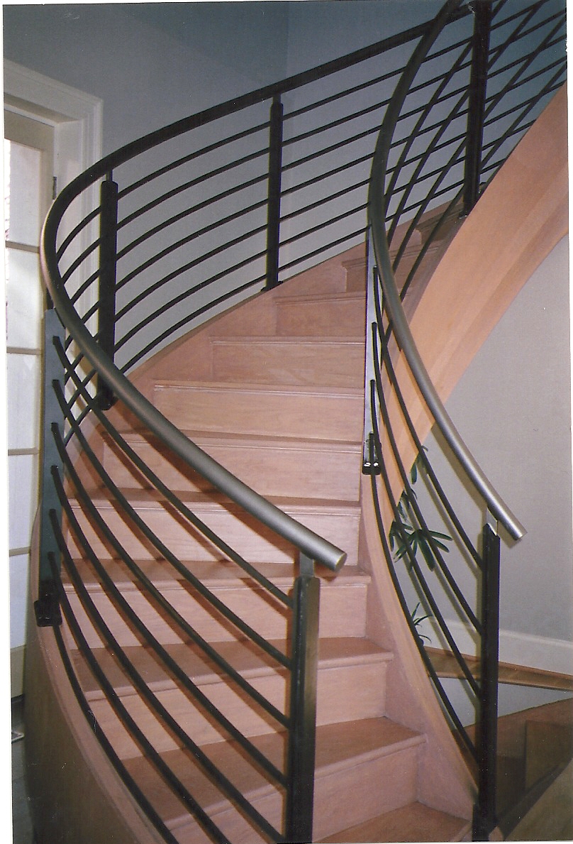 interior spiral handrail